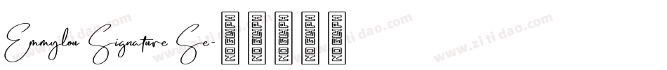 Emmylou Signature Se字体转换